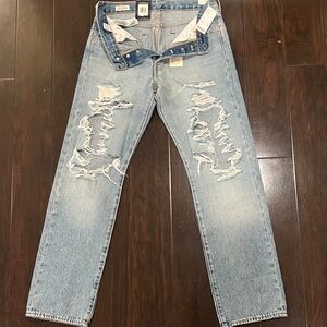 Levi's Premium Men's Light Blue Straight Jeans